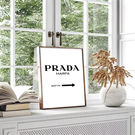 prada wall art framed|prada picture for walls.